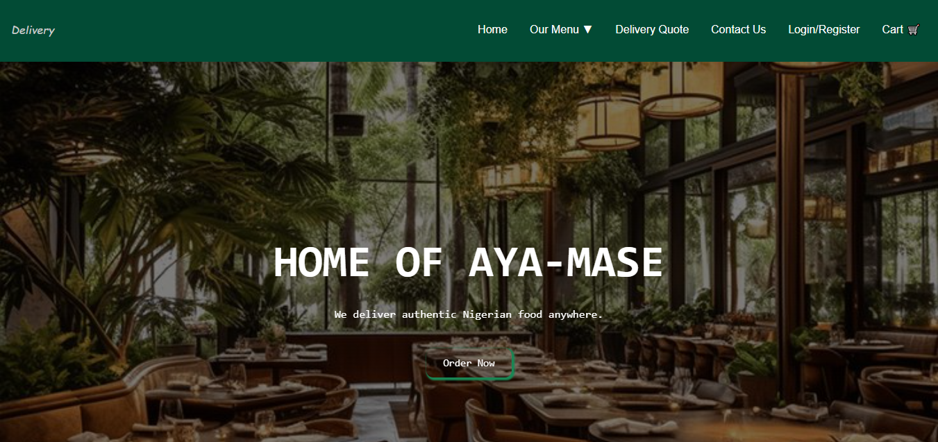 Delivery Website